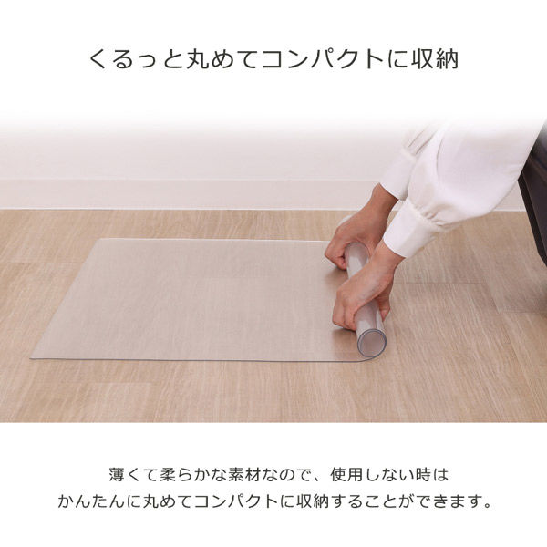 アストロ デスクマット クリア 65×70cm 730-63 1枚（直送品） - アスクル