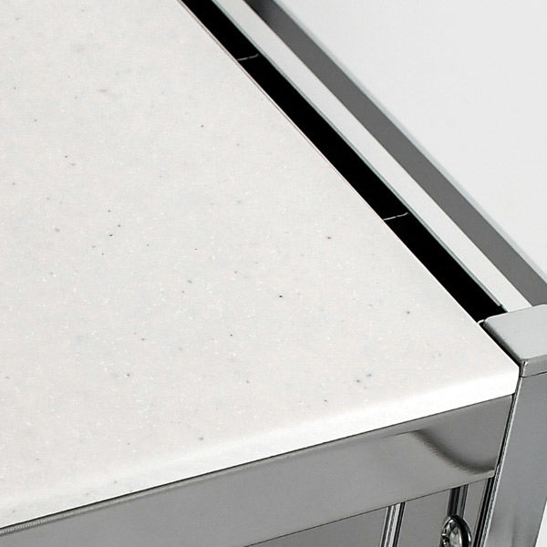 足立製作所 人工大理石天板 作業台キッチンワゴン【幅48cm】 2299 1個