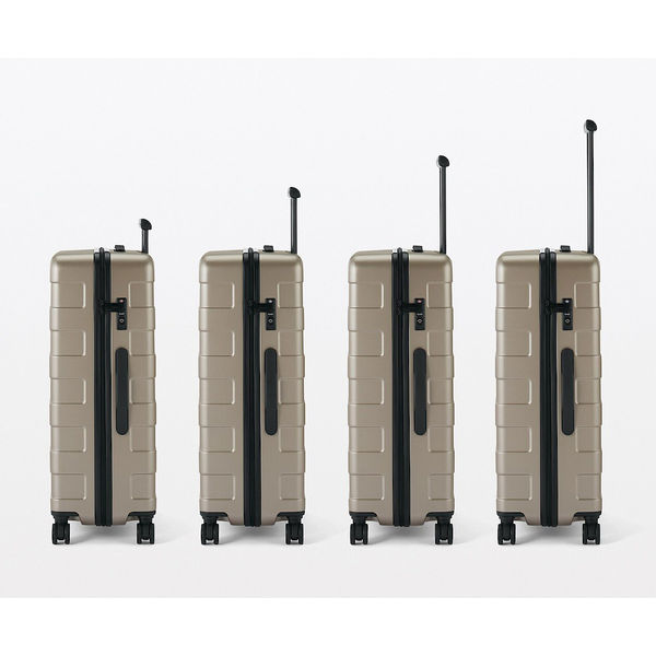 無印良品 バーを自由に調節できる ハードキャリーケース 20L グレー