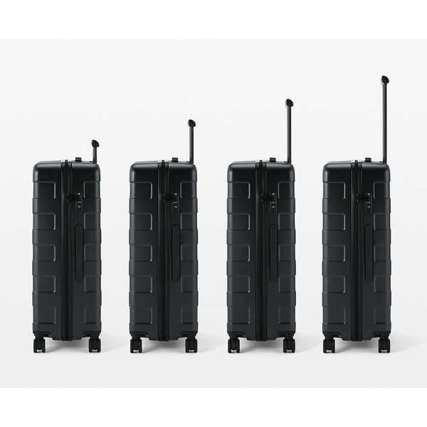 iskw様75L(中) バーを自由に調節できる ハードキャリーケース　黒系　鍵無 バーを自由に調節できる ハードキャリーケース（75L） | 無印良品