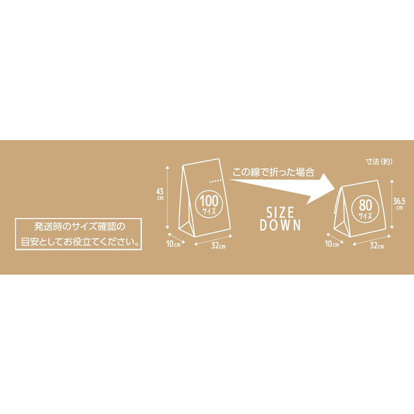 ネクスタ デザイン宅配袋（FSC(R)認証） 茶 小サイズ 封かん