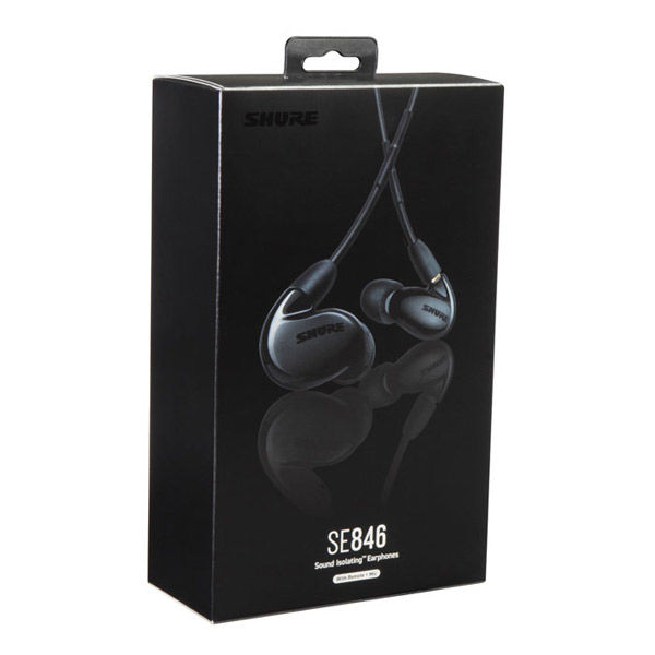 SHURE 高遮音性イヤホン ブラック ユニバーサルケーブル付属 SE846BABK+UNI-A 1個（直送品） - アスクル