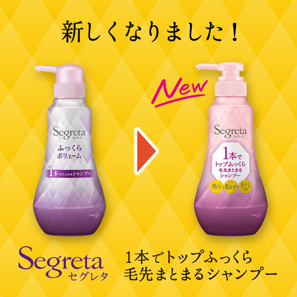 Segreta（セグレタ） 1本で仕上がるシャンプー ポンプ 360ml 花王