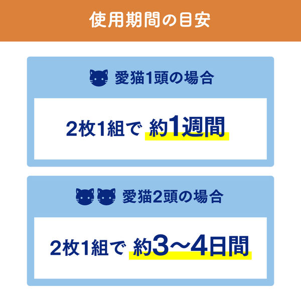 ニャンとも マット 清潔トイレ 脱臭・抗菌マット 60枚（6枚入×10袋