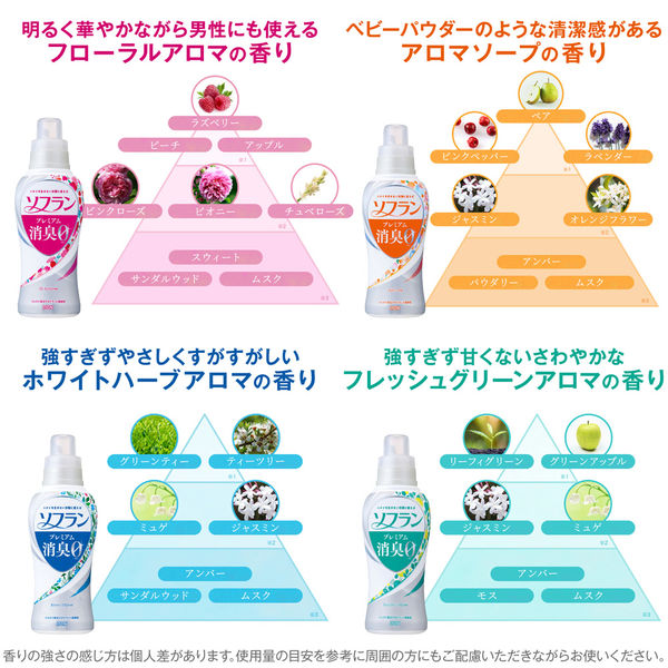 ソフラン プレミアム消臭 フローラルアロマの香り 詰め替え 420ml 1セット（2個入） 柔軟剤 ライオン