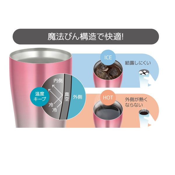 サーモス（THERMOS） 真空断熱タンブラー 340ml ピンクフェード