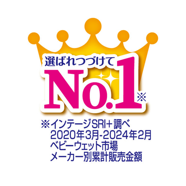 ムーニー おしりふき やわらか素材 詰め替え 1パック（76枚入×8個