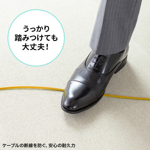 変換アダプター　補強品 サンワサプライ 防水ロバスト光ファイバケーブル（シングル9μm