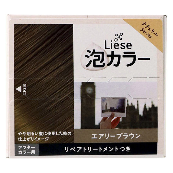 liese（リーゼ） 泡カラー エアリーブラウン 花王 - アスクル