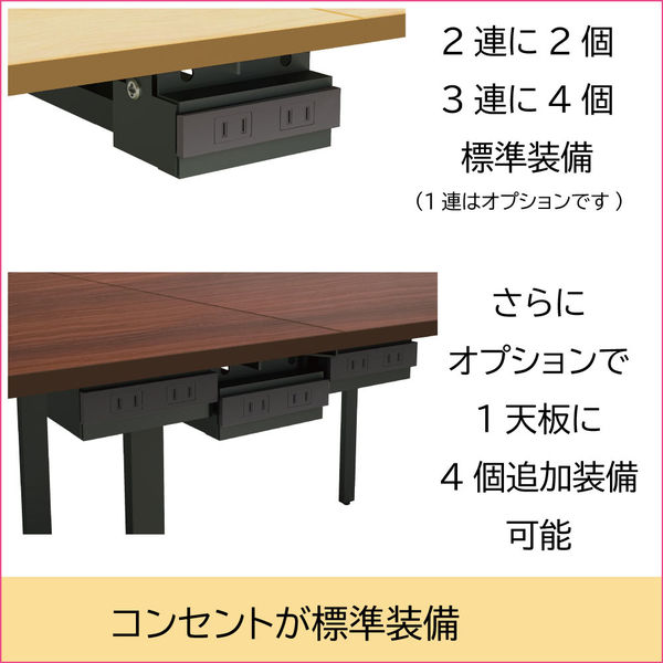 軒先渡し】Y2K AKIRA 配線機能付 フリーアドレスデスク 幅1200×奥行