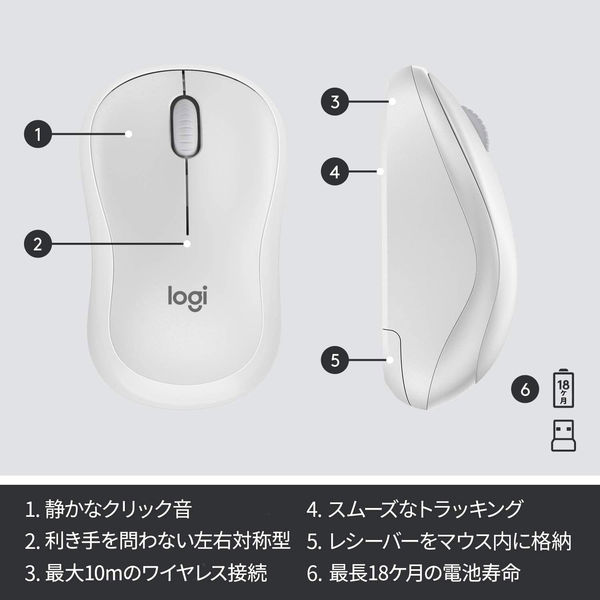ワイヤレスキーボード+無線マウスセット 静音モデルセット