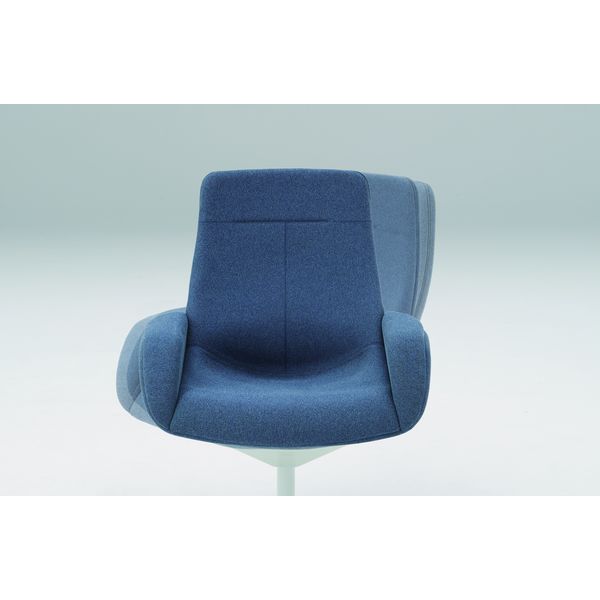 オカムラ ライブス ラウンジチェア ワークヴェールタイプ アルミベース