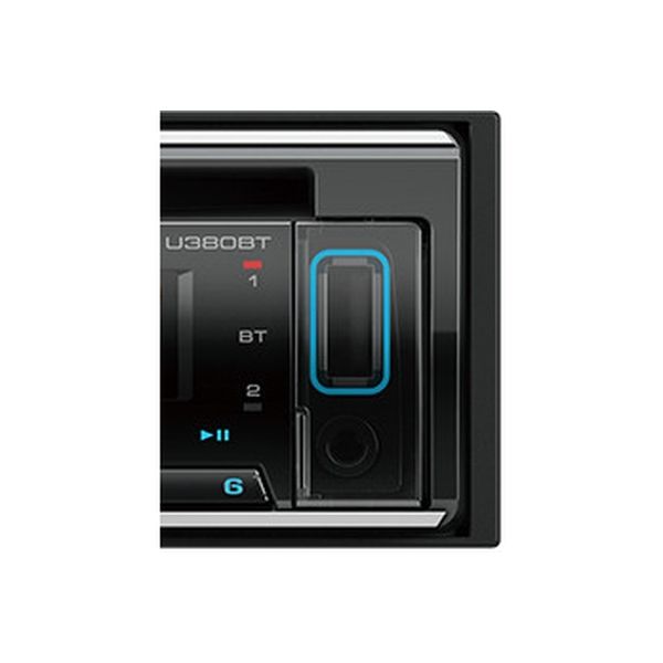 KENWOOD CD/USB/iPod/Bluetooth（R）レシーバーMP3/WMA/AAC/WAV※/FLAC※対応. U380BT（直送品）