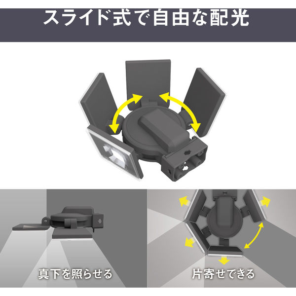 ムサシ S-400L 7.5W×4灯 LEDソーラーセンサーライト 1個(直送品 ムサシ S-400L 7.5W×4灯 LEDソーラーセンサーライト 1個(直送品