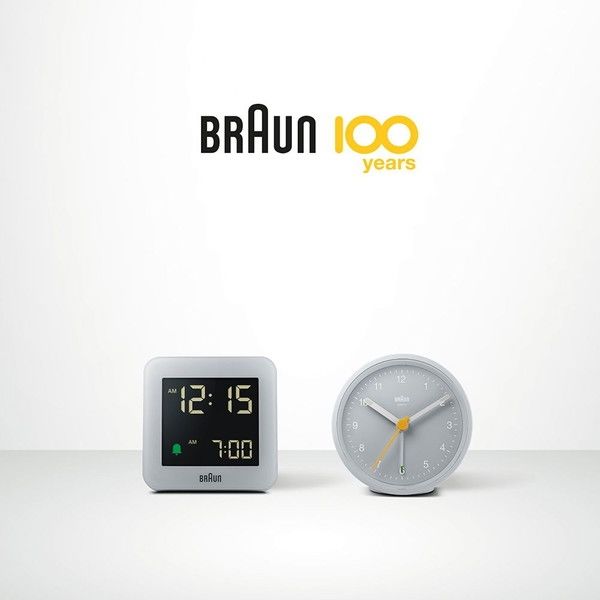 BRAUN 置き時計 目覚まし時計 BC02XG グレー - 快適グッズ・旅行小物