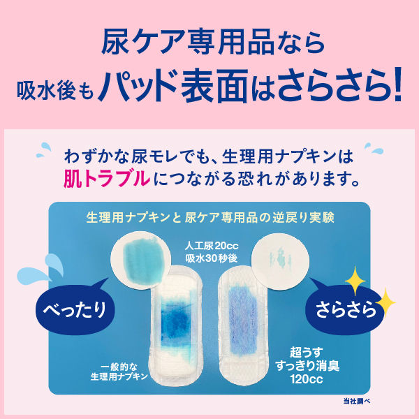 吸水ナプキン】 アスクル×リフレ 超うす安心パッド スッキリ消臭 170cc