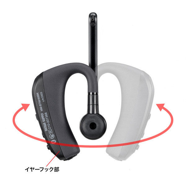 サンワサプライ Bluetoothヘッドセット（デュアルマイクノイズ