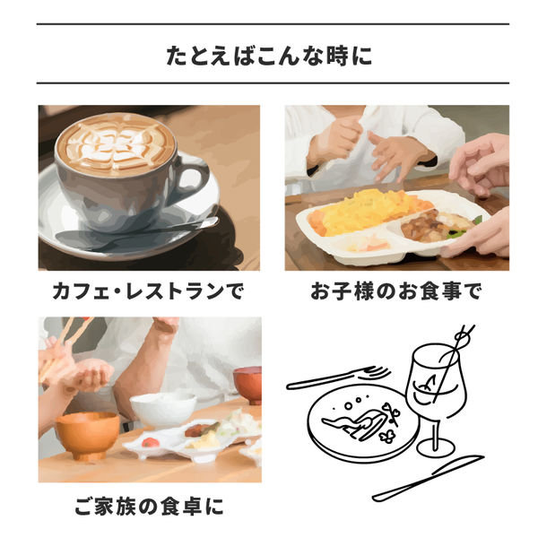 三和 不織布ランチョンマット ホワイト FWC-10-1 1箱(600枚入