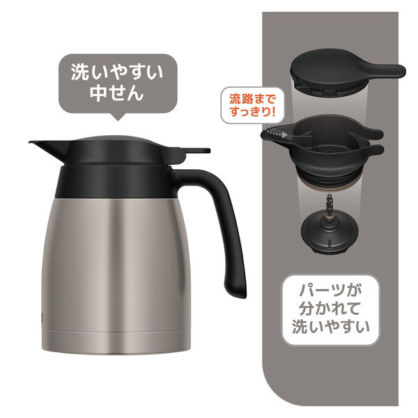 サーモス 卓上ポット 1000ml ステンレスマット TTB-1001 SMT 1個 サーモス 卓上ポット 1000ml ステンレスマット TTB-1001 SMT 1個