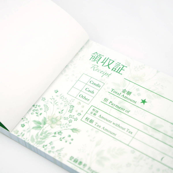 フロンティア 領収書 青と黄の小花 RS-017 1セット(1冊×5