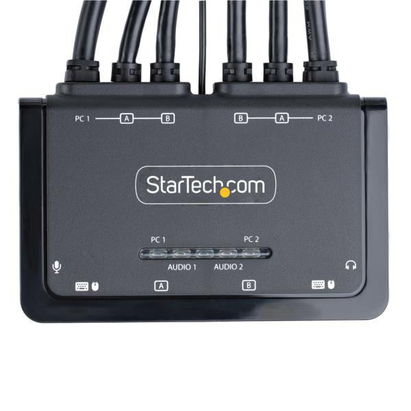 KVMスイッチ 2ポート デュアルモニター 4K DPC2-DD46-UA2-CBL