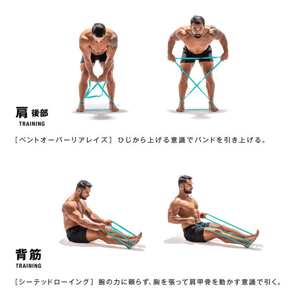 サクライ貿易 トレーニング器具 筋肉質バンド ペールブルー 54155 1