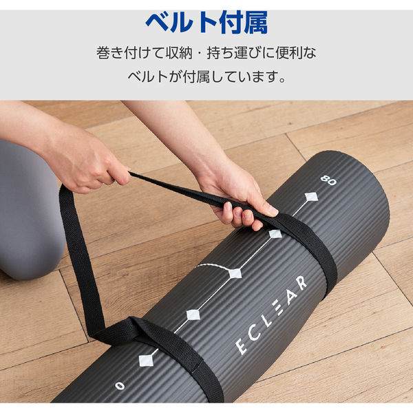 ヨガマット トレーニングマット 厚さ 8mm 防音対策 滑りにくい波