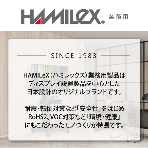 ハヤミ工産 HAMILeX LH ～４３V型対応 壁掛金具 角度固定 ブラック LH