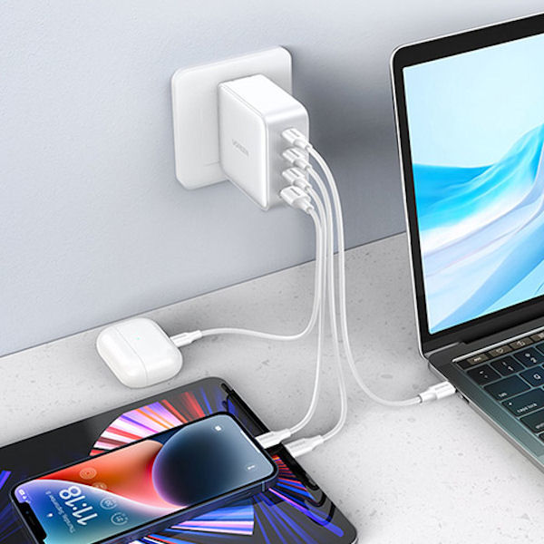 USB充電器 100W USB Type-C 3ポート USB-A 1ポート AC充電器 スマホ ...