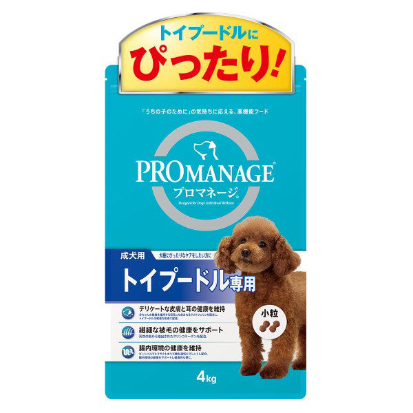 GW限定特価 ☆プロマネージ 成犬用 トイプードル専用 小粒 4ｋｇ×２☆ プロマネージ 成犬用 トイプードル専用 4kg : Animaux