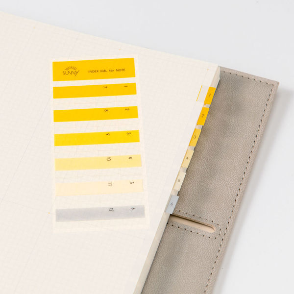 イエロー　ノート MARK'S/EDiT 手帳用紙を使った小さな方眼ノート－ナースリー公式