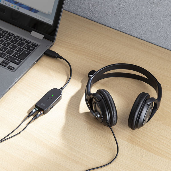 サンワサプライ USBオーディオ変換アダプタ MM-ADUSB3N 1個 サンワサプライ USBオーディオ変換アダプタ MM-ADUSB3N 1個