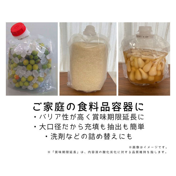 小泉製麻 スパウトバッグ３L＋キャップ＋黒コック 10セット