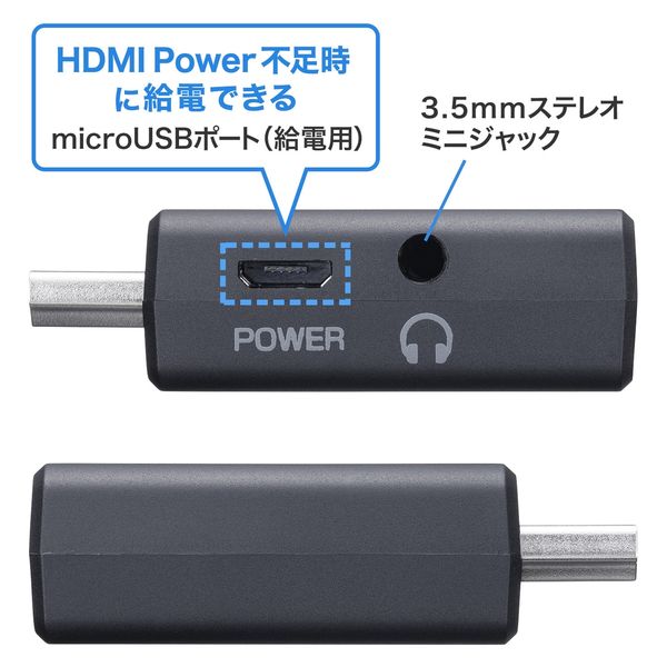 サンワサプライ HDMI-VGA変換アダプタ（オーディオ出力付き） AD