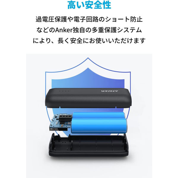 Anker モバイルバッテリー 5200mAh 2ポート USB Type-C USB-A 321 ...