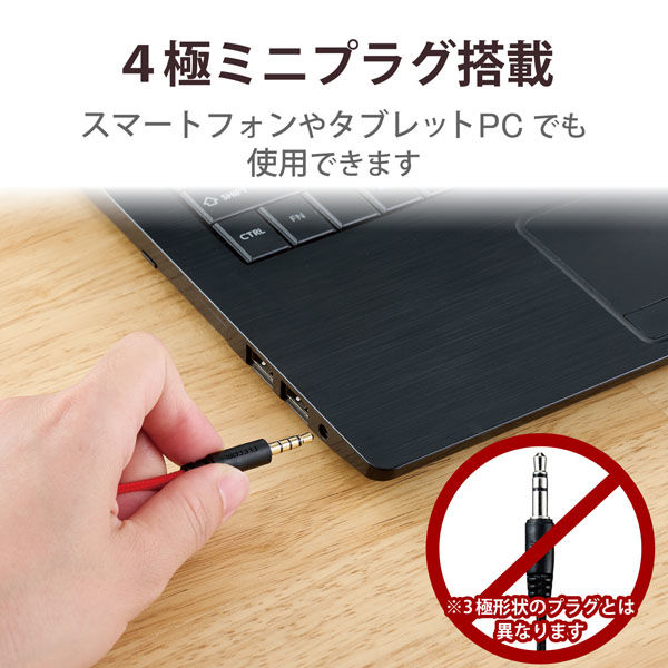 ヘッドホン ヘッドセット 無指向性マイク付 有線 3.5mm接続