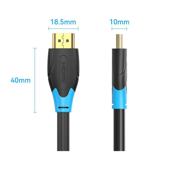 HDMIケーブル 2m 4K60Hz HDMI[オス] - HDMI[オス] HDMI2.0 AA-0041 1本