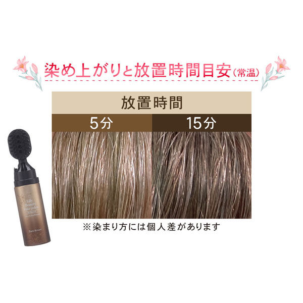 リフレ リリービューティーヘアカラー ダークブラウン 80g 4560258562119 1個(80mL入)（直送品）