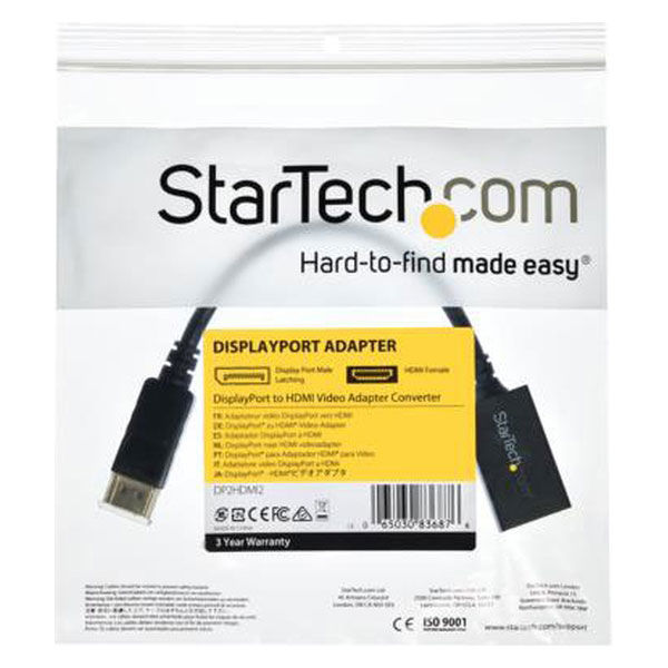 DP 1.2 - HDMI ディスプレイアダプター DP2HDMI2 1個 StarTech.com
