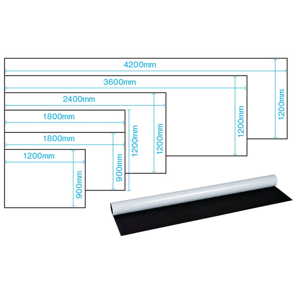 プラス VNMシリーズ 大判マグネットシートVNM-3612 幅3600 × 高さ1200 × 厚さ0.3mm 1枚（直送品）