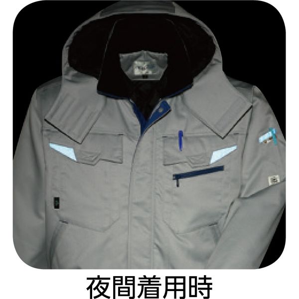 ASAHICHO 秋冬用ジャケット E73100 LL Asahicho 作業服 作業着 防寒 コート E73100 男女兼用 秋冬用 S〜6L