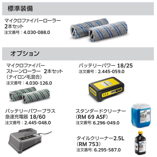 ケルヒャー BR30/1C Bp 床洗浄機 充電器 バッテリー＆ブラシ×2 ケルヒャー BR 30/1 C Bp（バッテリー・充電器別売）- 業務用