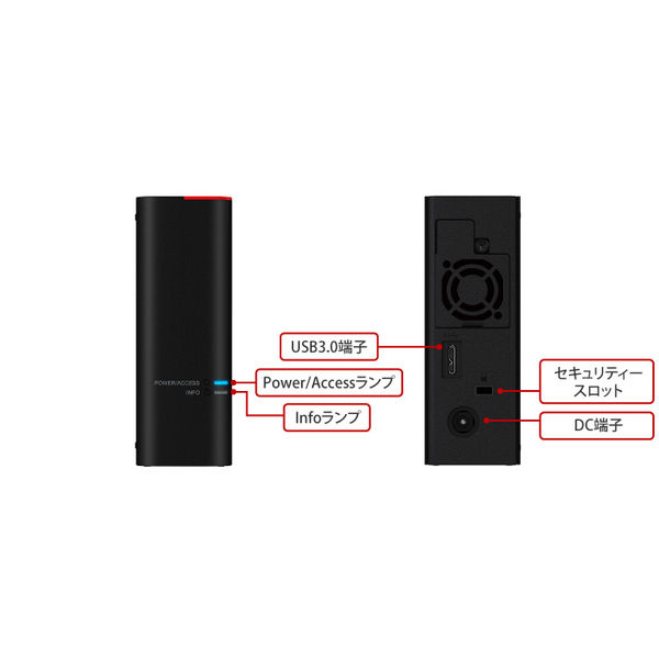 バッファロー 外付けHDD 6TB 法人向け 1ドライブモデル HD-SH6TU3 1台