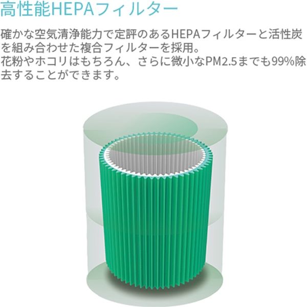 新品未使用　空気清浄機 KILO 白　円柱 空気清浄機 送風機能付き｜AP-600-W 08-3315｜通販ならオーム