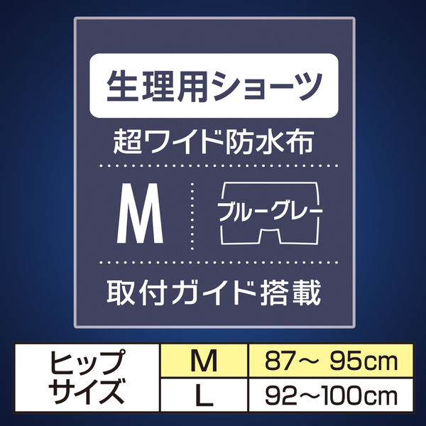 サニタリーショーツ ソフィ 超熟睡密着フィット ブルーグレー M 1