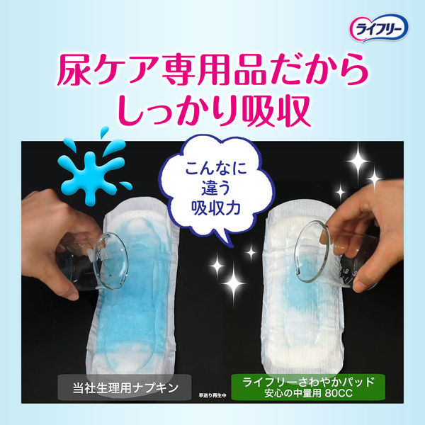 大容量 吸水パッド ライフリー さわやかパッド 快適の中量用 45cc 1