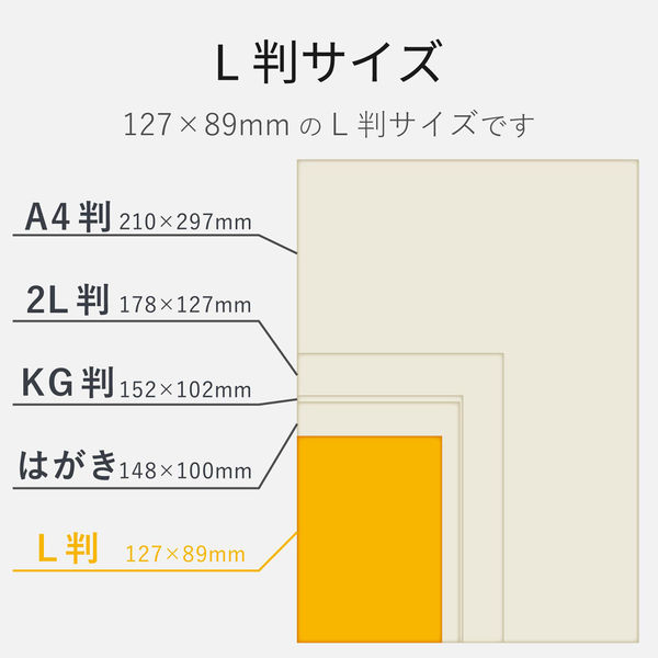 エレコム 光沢写真用紙光沢紙厚手キャノン用L判200枚 EJK