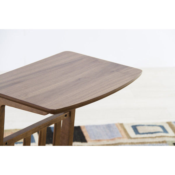 純正卸売東谷 カフェテーブル ローテーブル トムテ ウォルナット W105×D50cm センターテーブル・ローテーブル
