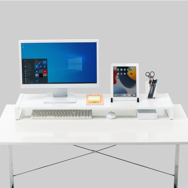 サンワサプライ スチール製机上ラック(W1000mm・ホワイト) MR-LC209WN 