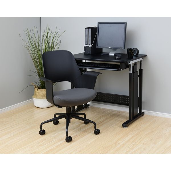 YAMAZEN FIT WORK LDワークチェア HLD-63(BK) 1脚（直送品